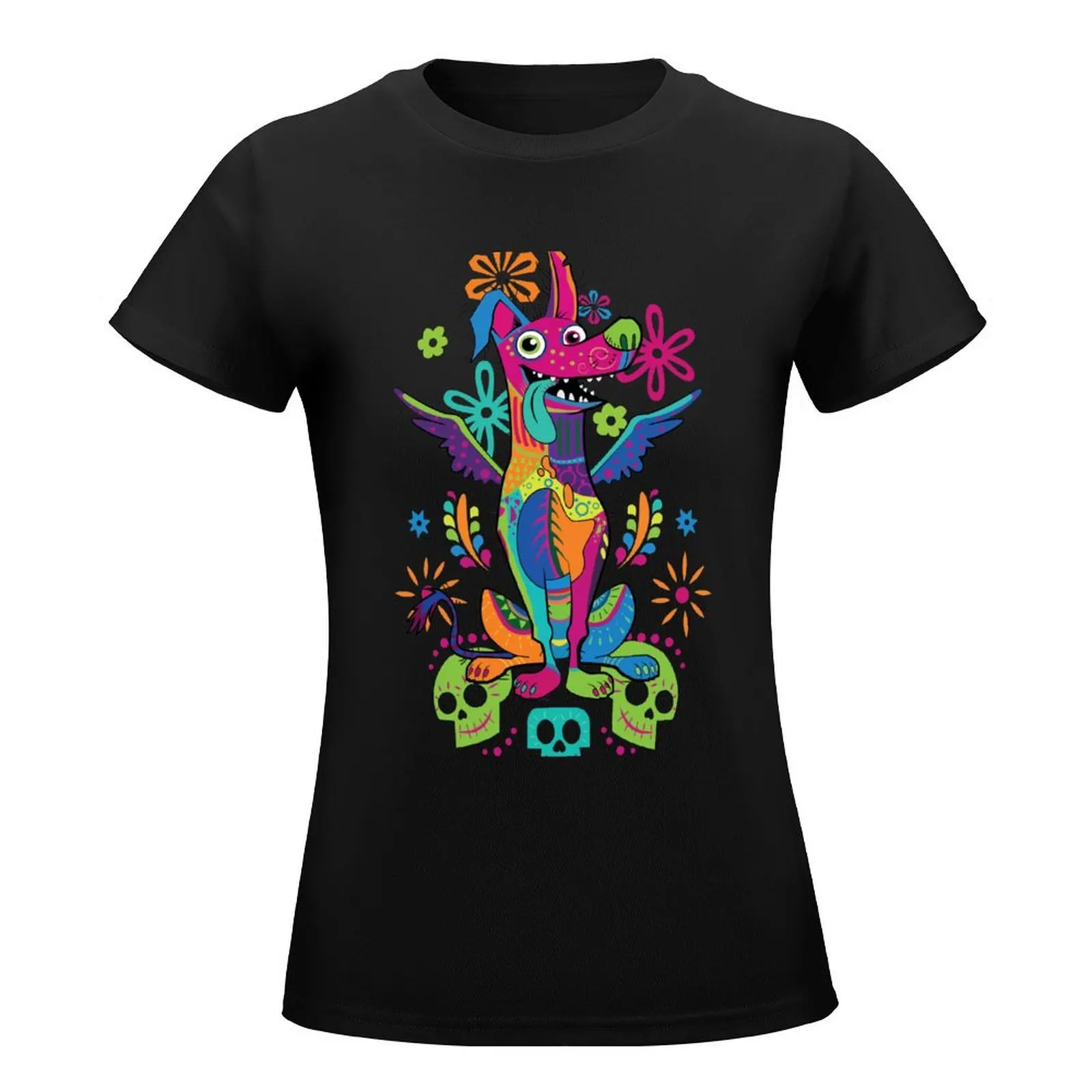 Day Of The Dead: Dante Coco Dog T-Shirt summer tops summer top funny female cat shirts for Women