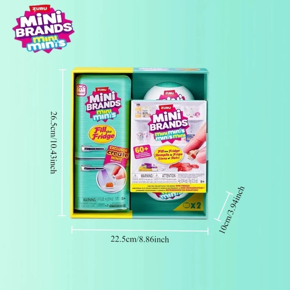 

Zuru mini brands fill the edge game set DIY resin mini series, girl surprise blind box, children's gift box, real mini gift.