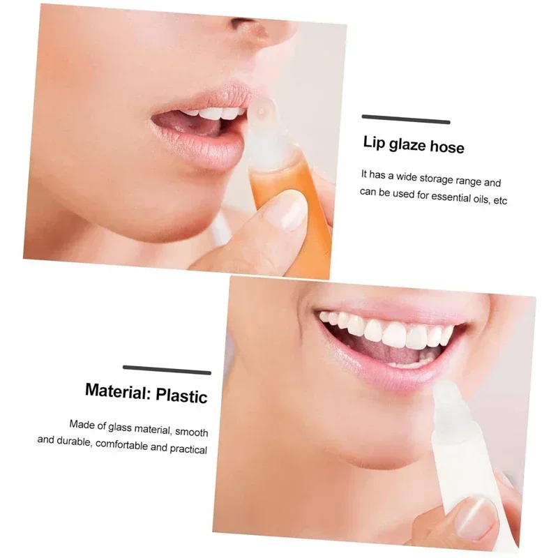 【Logo Customization】50Pcs 15ml Lip Balm Container Empty Lip Gloss Tubes Clear Lipstick Tube Refillable Lipgloss Tubes Wholesale