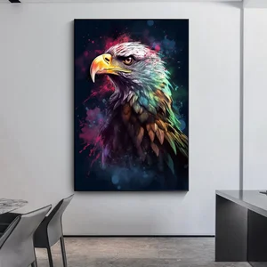 Klasik, Soyut, Yaban hayatı, Duvar Sanatı, Suluboya, Köpekbalığı, Aslan, Kaplan, Tuval, Poster Ve Baskı Oturma Odası yatak odası dekoru Hediyeler 8 ana satış tablosu tubarao-no. 8