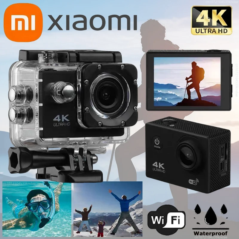 Xiaomi 4K Sport Camera Wireless WiFi Mini Intelligent HD Outdoor Waterproof Camera Sport DV Anti shake recorder For Moto Car New