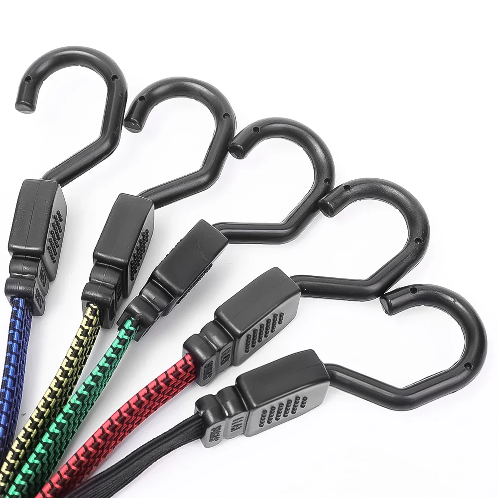 Neue elastische Gummischnur mit Haken für Gepäck, Fahrräder, Dachgepäckträger, Befestigungsband, Haken, Autozubehör – Detail 7