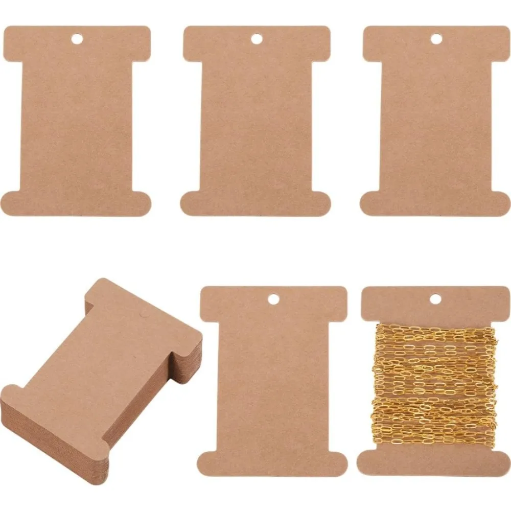 50 Stück Kartonspule, flacher Faden, Spule, Kraftpapier, Zahnseide, Stickerei, Bandhalter, Garnschnüre, Linie, Saiten, Organisatoren, Karte