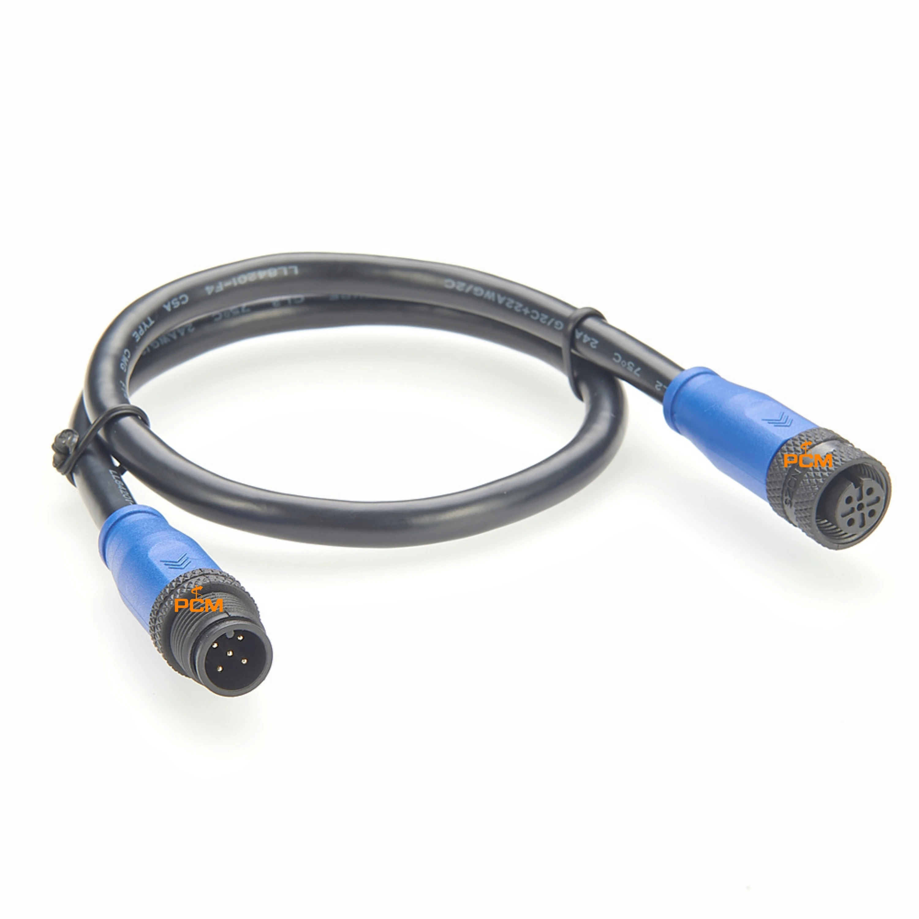 Wasserdichtes 5-poliges M12-Drop-Kabel CANopen Ethernet DeviceNet CAN-Bus NMEA 2000 N2K für Yamaha PinPoint GPS Gateway-Aktuatorsensor