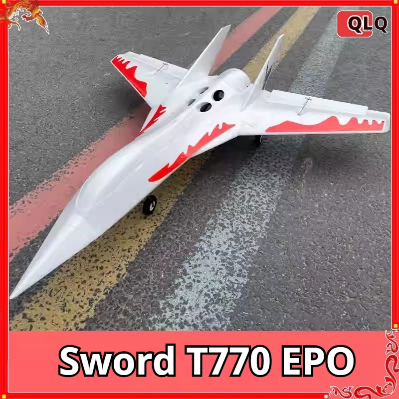 Qlq Rc Plane Aircraft Model Sword T770 64mm Culvert Epo Drop Resistant Delta Wing Fixed Wing Remote-controlled Aircraft Toy