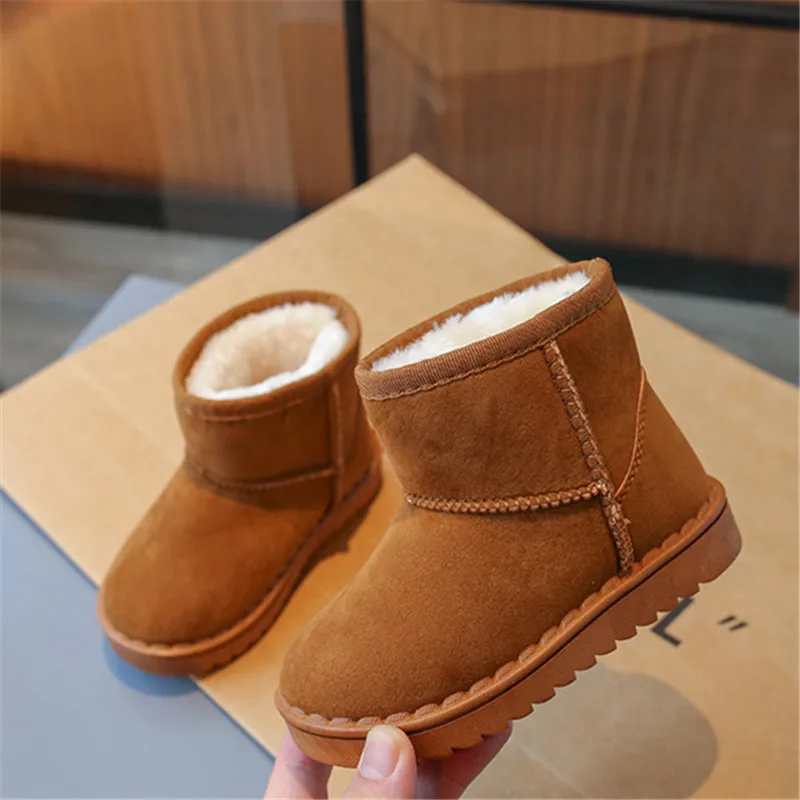 Fashion Children Casual Shoes Girls Boys Cotton Snow Boots Warm Kids Boots Boy Winter Cotton Shoes Sneakers