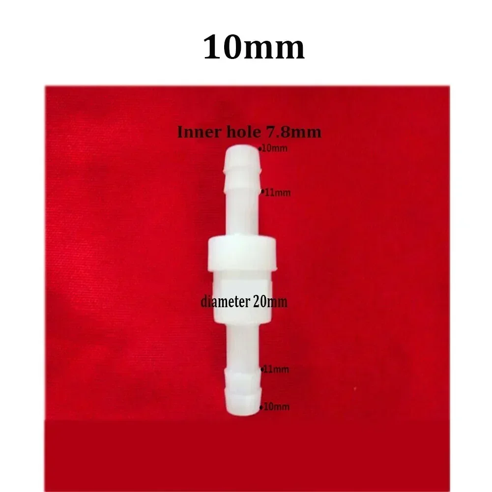 Plastic One-Way Non-Return Water Inline Fluids Check Valves For Fuel Gas Liquid Check Valve 1 Way Non-return Valve Equal Ends
