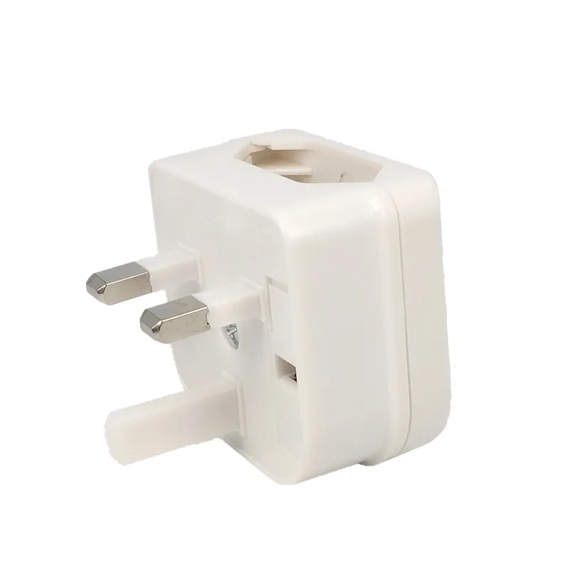 Adapter wtyczki EU 2pin na UK 3pin z bezpiecznikiem 3A/5A/13A UK Brytyjski elektryczny adapter podróżny Gniazdo konwertera Przewód zasilający AC Gniazdo — zdjęcie produktu 6
