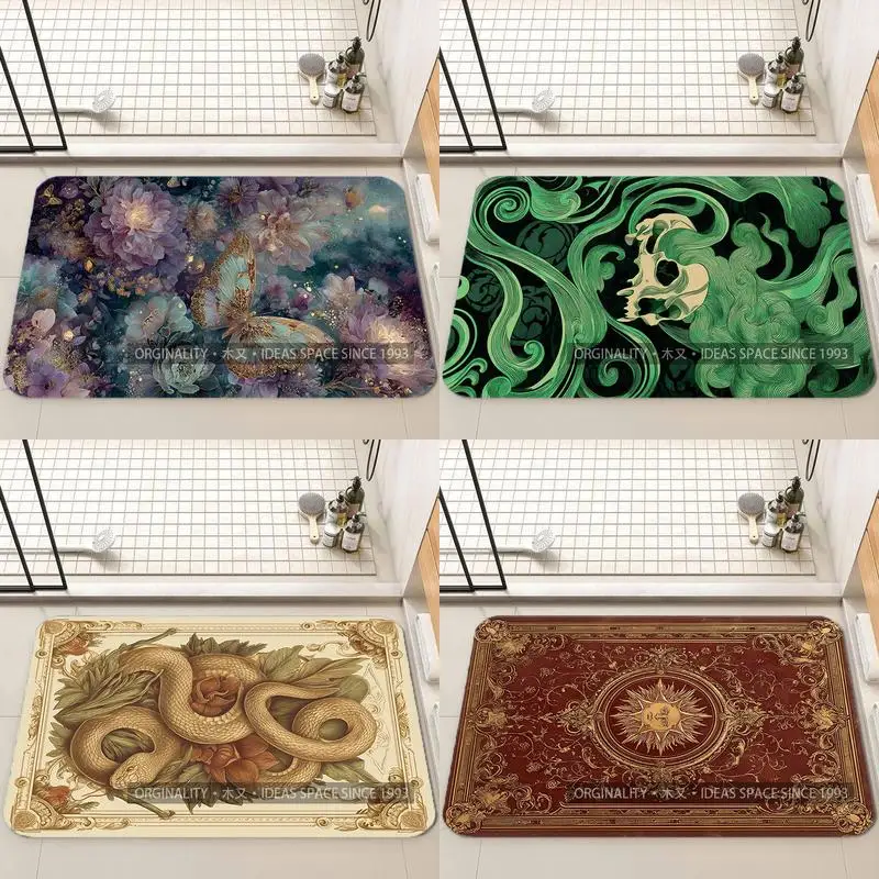 

Floral & Butterfly Mat Living Room Decoration Home Sofa Non-Slip Carpet Study Bedroom Tatami Children'S Soft Floor Mat