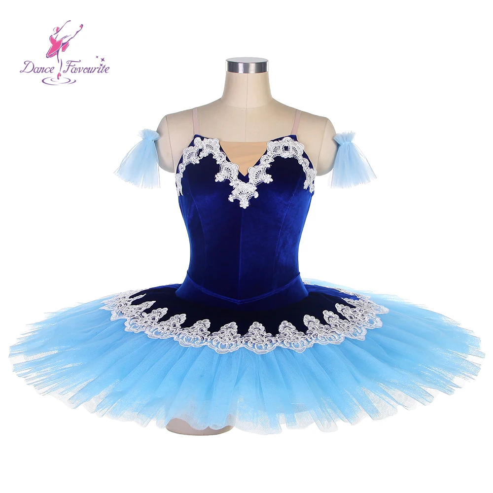 

Dance Favourite Ballet Tutus BLL471 Royal Blue Velvet Bodice Pre-professional Ballet Tutu Girl Women Stage Performance Tutus