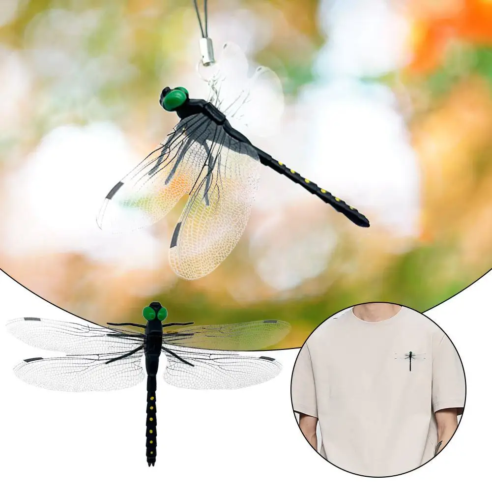 

Outdoor Mosquito Repellent Simulation Big Dragonfly Insertion Rod Dragonfly Mosquito Repellent God Model Toy Wing Length 14cm