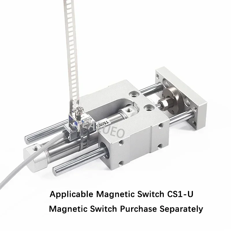 Pneumatic Cylinder TMICM12/16/20/25X25X50X75S Three-Axis Three-Rod Guide Bracket TMICL With Air Buffer Cylinder