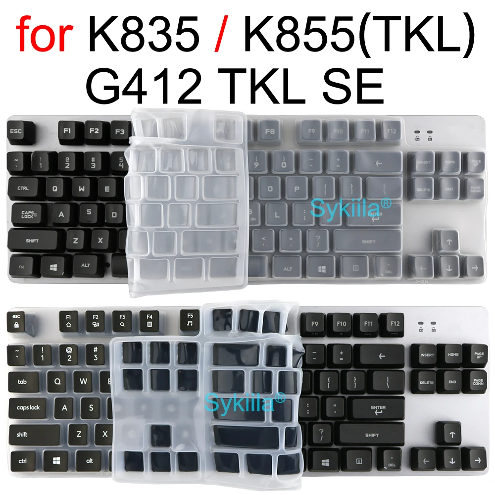 Keyboard Cover for Logitech K835 K855 TKL G412 TKL SE Mechanical Silicone Protective Protector Skin Case for Logi