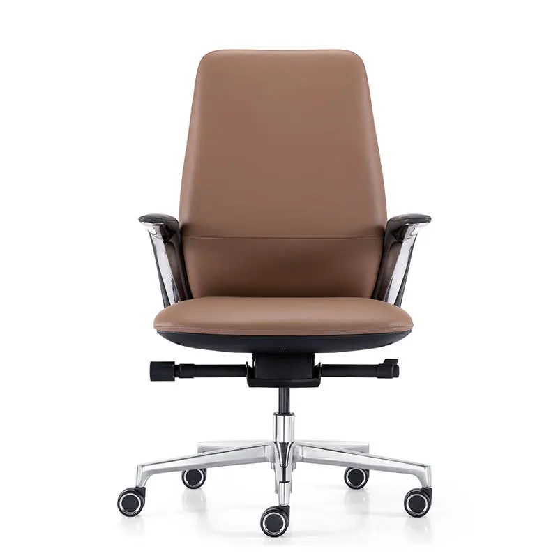 Light luxury atmospheric leather, president office chair, high backrest boss chair