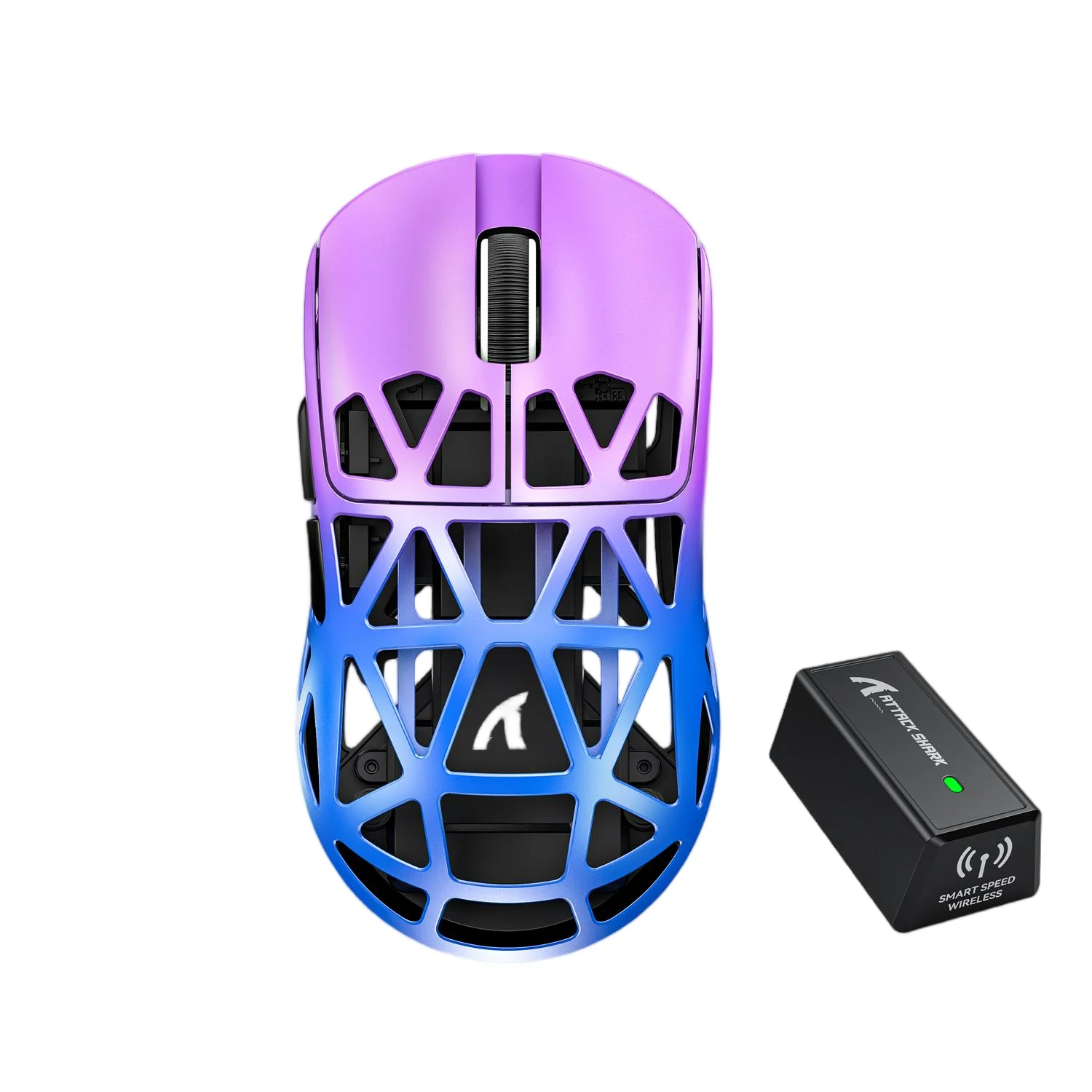 Attack Shark R2 Magnesium Alloy Gaming MouseTri-Mode Wireless&BT, 8000Hz Polling, 48g Ultra Light, PAW3950Max SensorDPI 42000