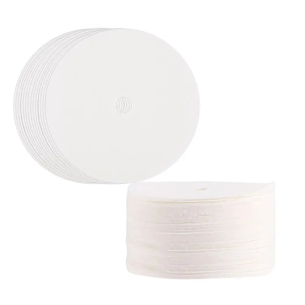 

200Pcs 3.75 Inch Percolator Coffee Filters Natural with Hole Replacement Filter Pack Disposable Unbleached Coffee Maker Filters