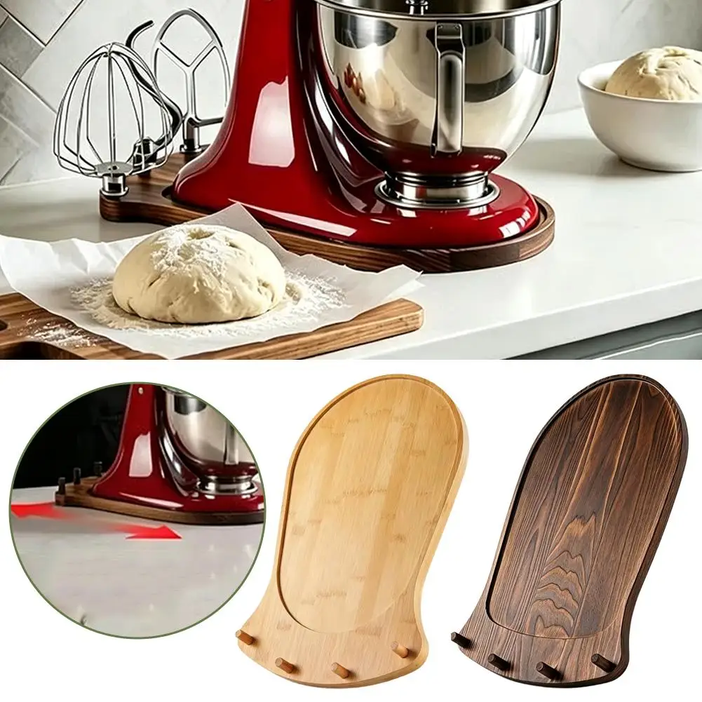 Wooden Kitchen Mixer Tray Mixer Movable Base Sliding Coffee Machine Base Gliding Board Kitchen Small Tool 41.5x24.5/46x31cm 2026