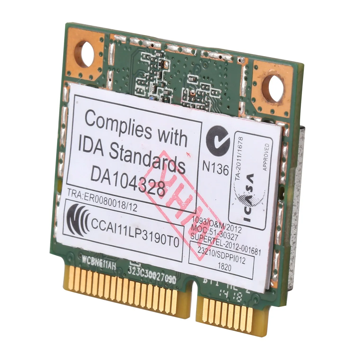 AR5B22 2.4/5GHz Dual Band Wifi Card 802.11Ac Bluetooth 4.0 Wireless WLAN Card for Lenovo Y400 Y500 Y410P S215 U330 U430