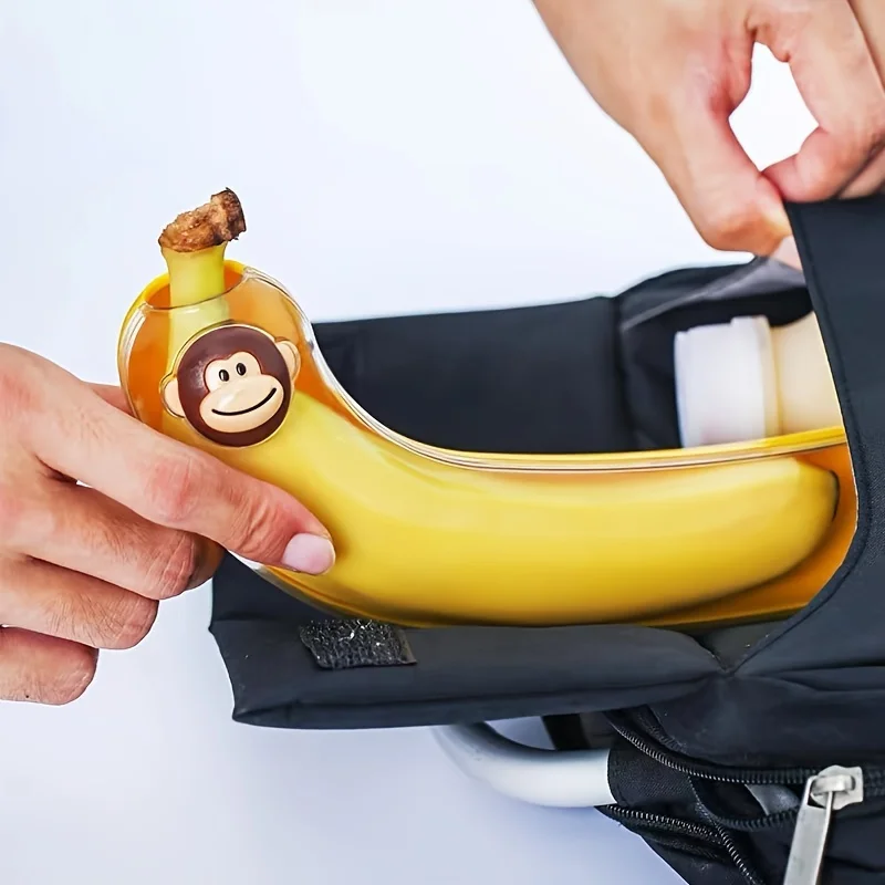 Banana preservation box, fruit takeout box, protection box, children's outdoor anti extrusion creative picnic portable