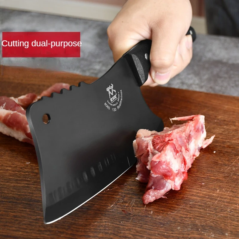 

knife dual purpose Butcher Knife High Hardness Kitchen Chef Bone Chopping Knife Meat Vegetables Slicing Cleaver Cutter Tools