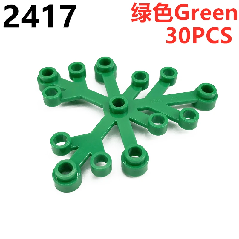 Buildings Blocks Plants Tree Leaf Flower 32606 6064 2417 2423 3741 2435 33291 6255 DIY Compatible Parts Grass Bush Military City