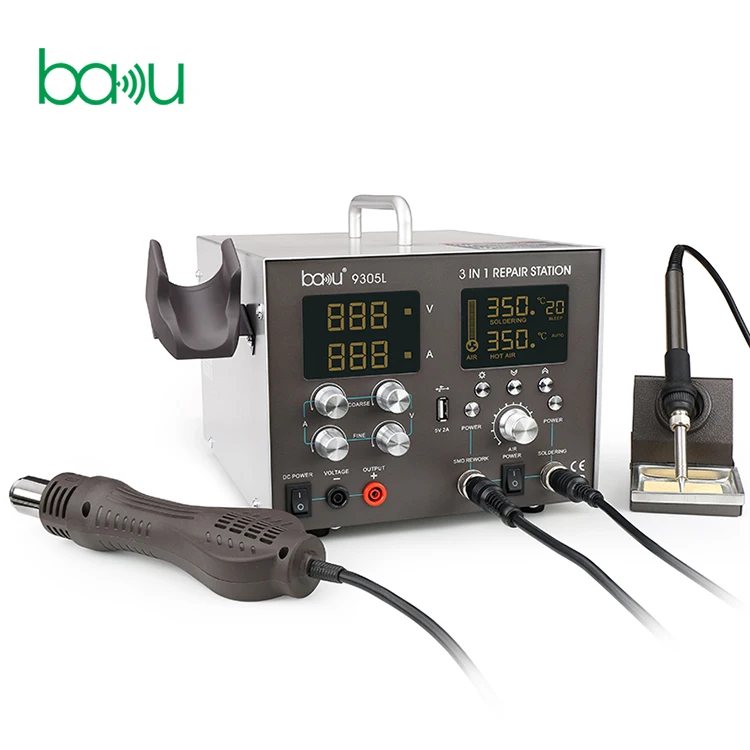 high quality laptop repair tools BAKU soldering rework station 3  1 made  Cha ba-9305L