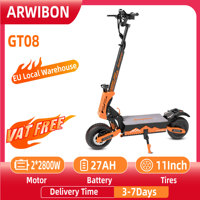 ARWIBON GT08 Electric Scooter For Adult 5600W Motor 60V 27AH E-Scooter 11 Inch Vacuum Off-Road Tires Off-Road Escooter