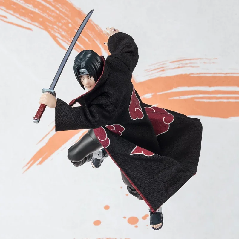 Bandai Original S.H.Figuarts Uchiha Itachi NARUTOP99 Edition Action Figure PVC Naruto Collectible Model Doll Toy Ornament Gift