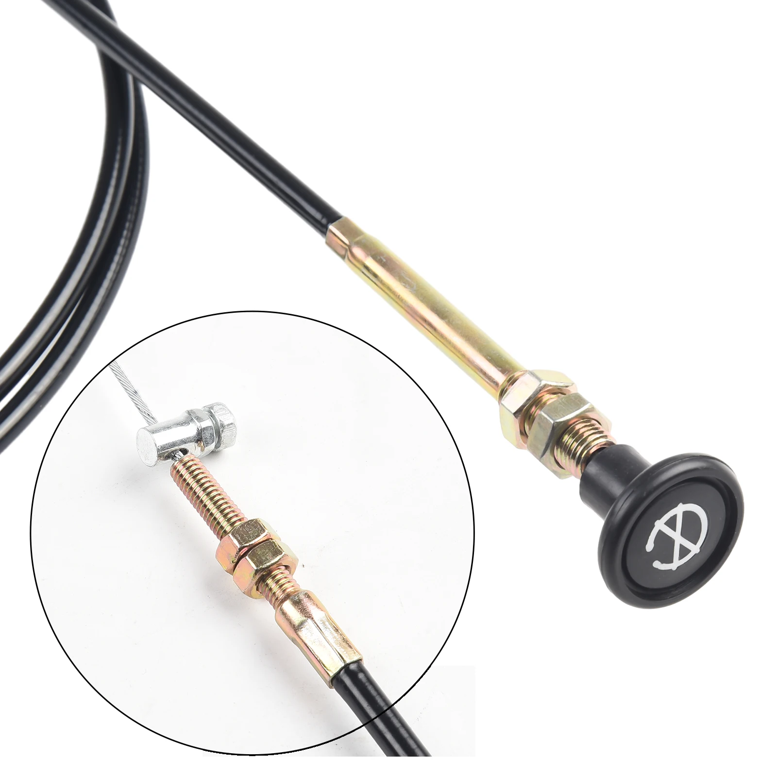 Stop Choke Bowden Cable Wire 2-5m Length Control Bonnet Throttle Engine Fuel For Cars Trucks Vans Engine Flameout Wire Parts