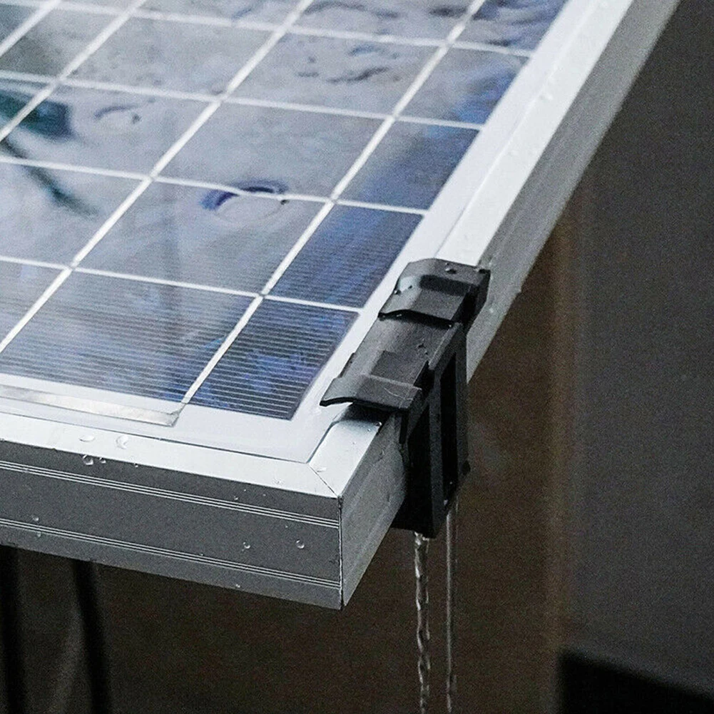 Clips de proximité pour panneaux solaires, clip de diversion de vidange d'eau solaire, clip d'élimination de la boue photovoltaïque pour livres, 10 pièces