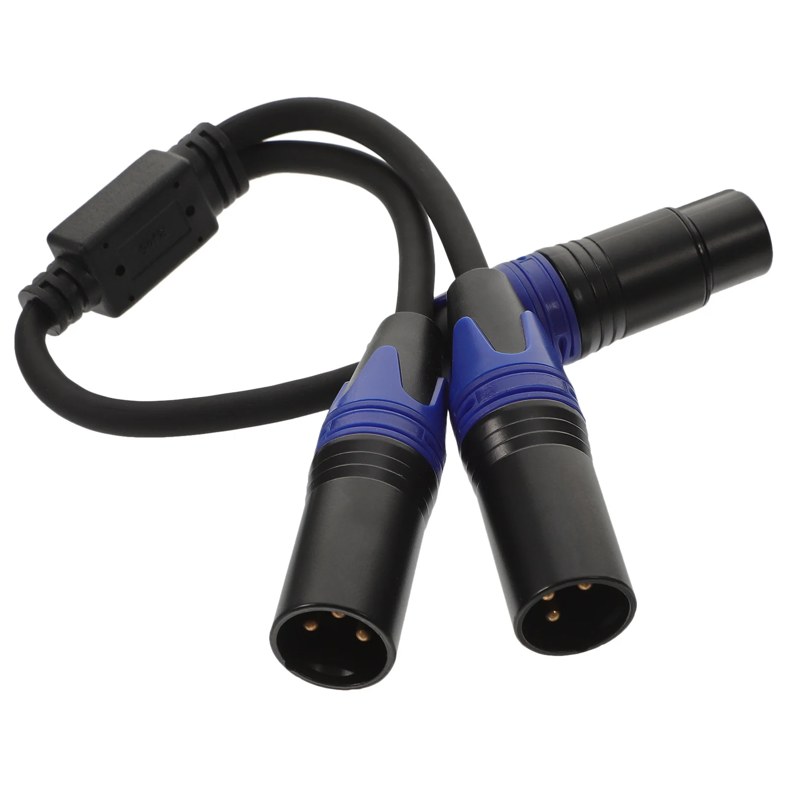 

Splitter Female To 2 Male Cable Microphone Splitter Cord 3 Pin Mic Wire High-Fidelity Low-Noise 24Awg Oxygen-Free Copper Xlr To