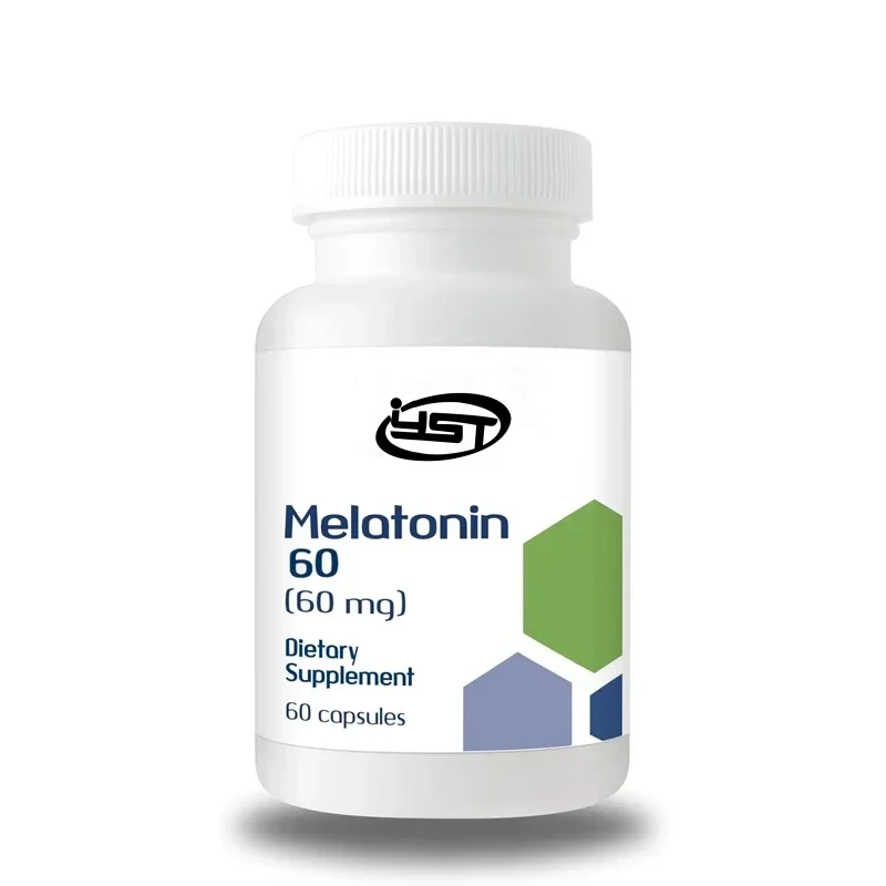 Melatonin 60mg | High Dose Melatonin in Easy To Swallow Capsules | Pure, Non Genetically Modified, and Gluten Free