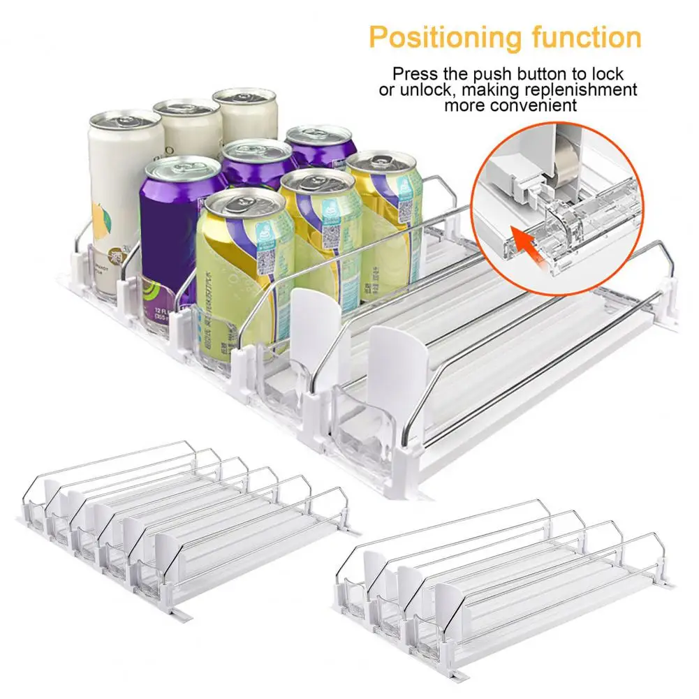 Spring-free Refrigerator Organizer Automatic Soda Dispenser with Capacity Easy Installation Versatile Drink Organizer for Home