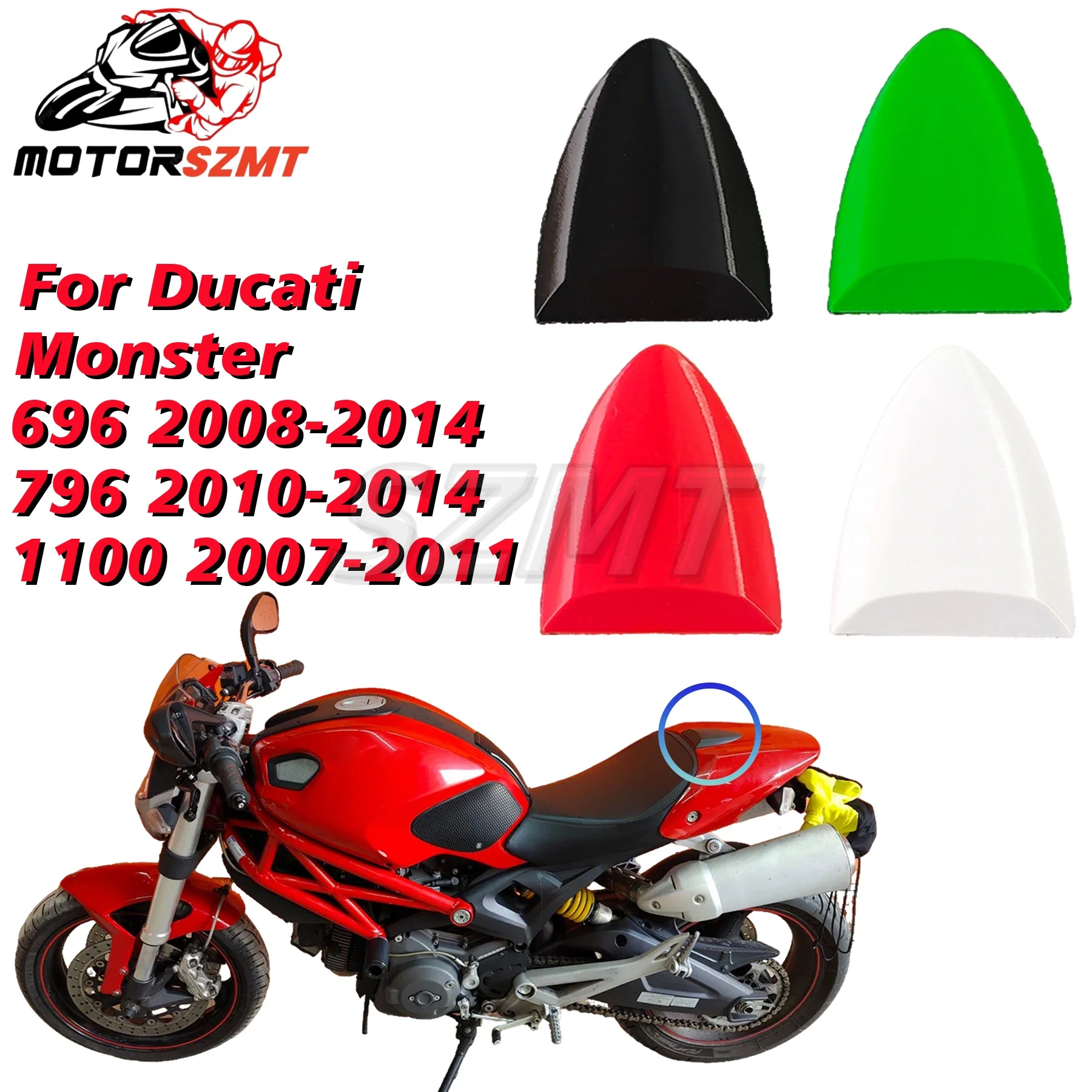 

Seat Cowl Top Trim Monoposto Cover For DUCATI Monster 696/796/1100 2008 2009 2010 2011 2012 2013 2014