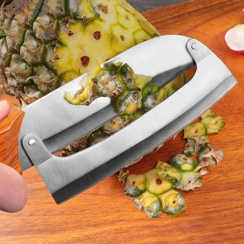 Pineapple Peeler Pineapple Knife Peeler Fruit Sugar Cane Knife Commercial Thickened Peeling Knife Tool Magic Tool TB9195