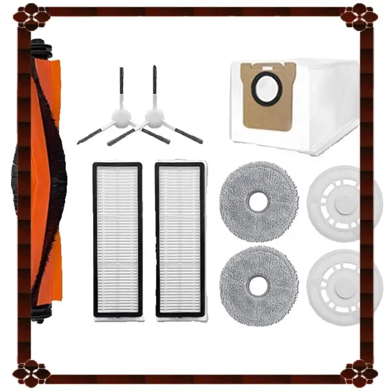 Entrega en 24 horas para Xiaomi X10 + X20 Plus, filtro de Robot de barrido y fregado, bolsa de polvo, cepillo rodillo, soporte de tela, consumibles