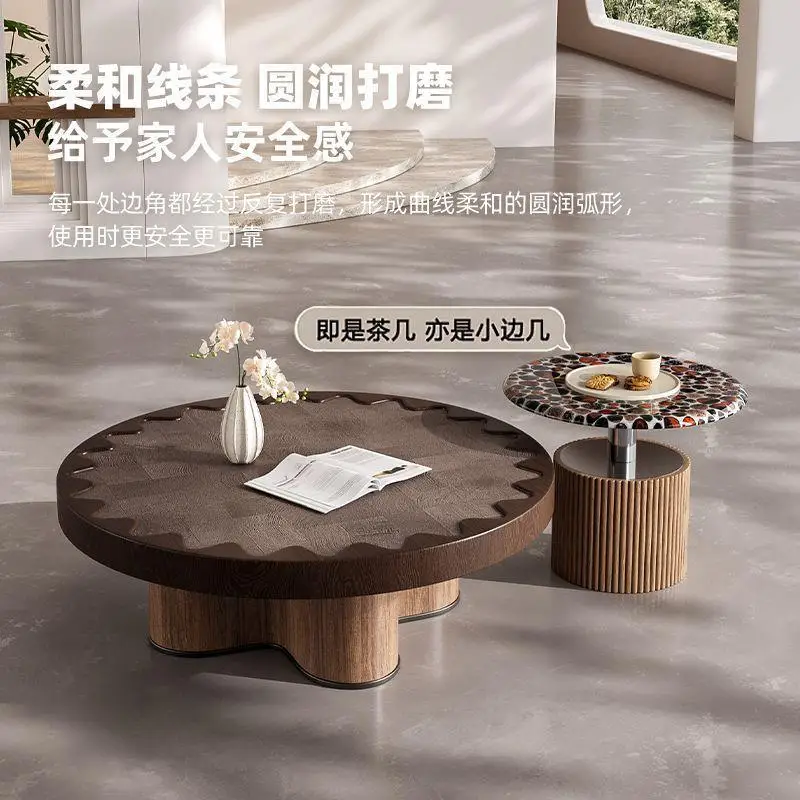 Round designer coffee table home creative combination Italian living room small apartment