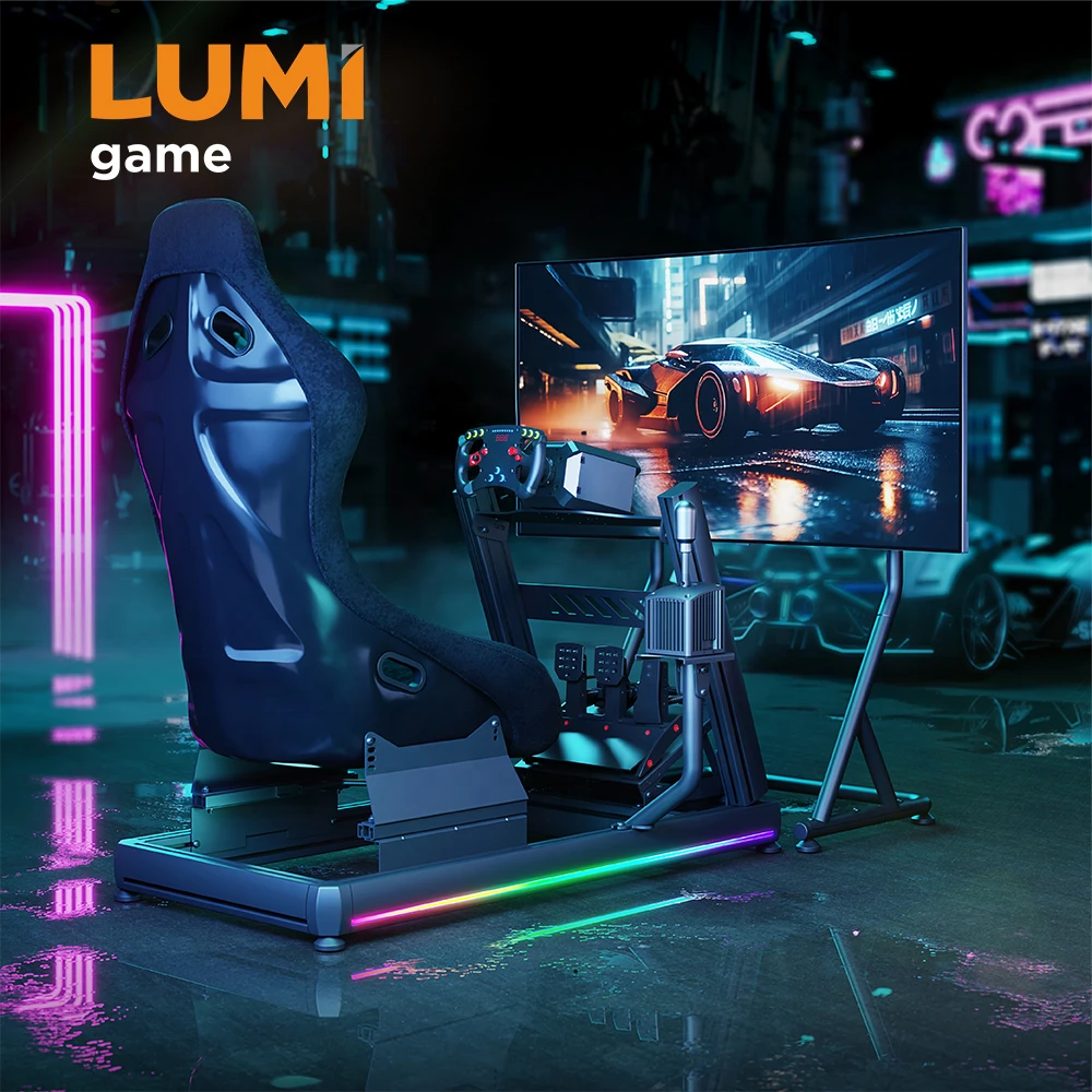 

LRS08-BS01 Anum Gaming Sim Simulator Driving Cockpit Rig For PC PS4 PS5 Xbox G25 G27 G29 G920 Car GTR Sim Seat