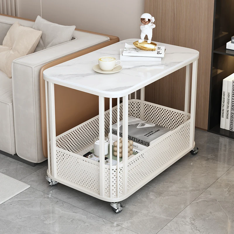 

Metal Gray Coffee Tables Gold Luxury Mobile Wheels Modern Side Coffee Tables Corner White Hallway Mesa De Noche Furniture Home