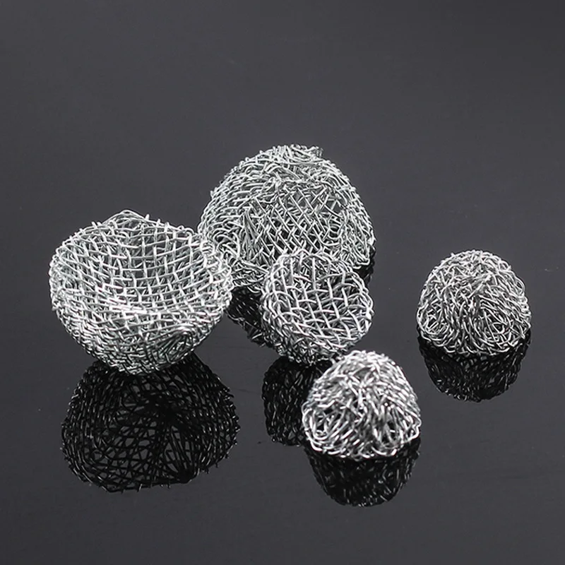 Pipe tennis ball 13-20mm combustion aid mesh Cigarette filter metal Smoking Pipe mesh pipe accessories 100 pack Gadgets for Men