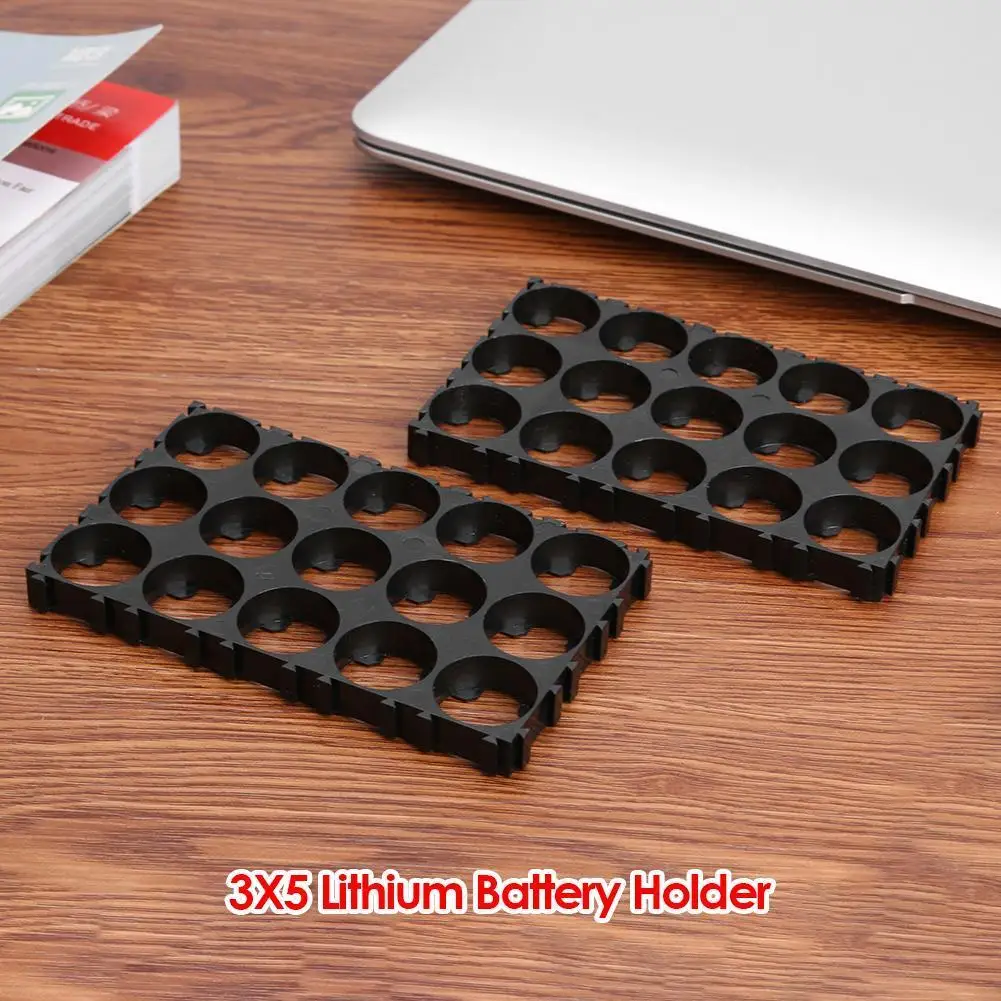 2 قطعة 3x5 خلية 18650 أصحاب البطارية البلاستيك يشع بطاريات فاصل قوس