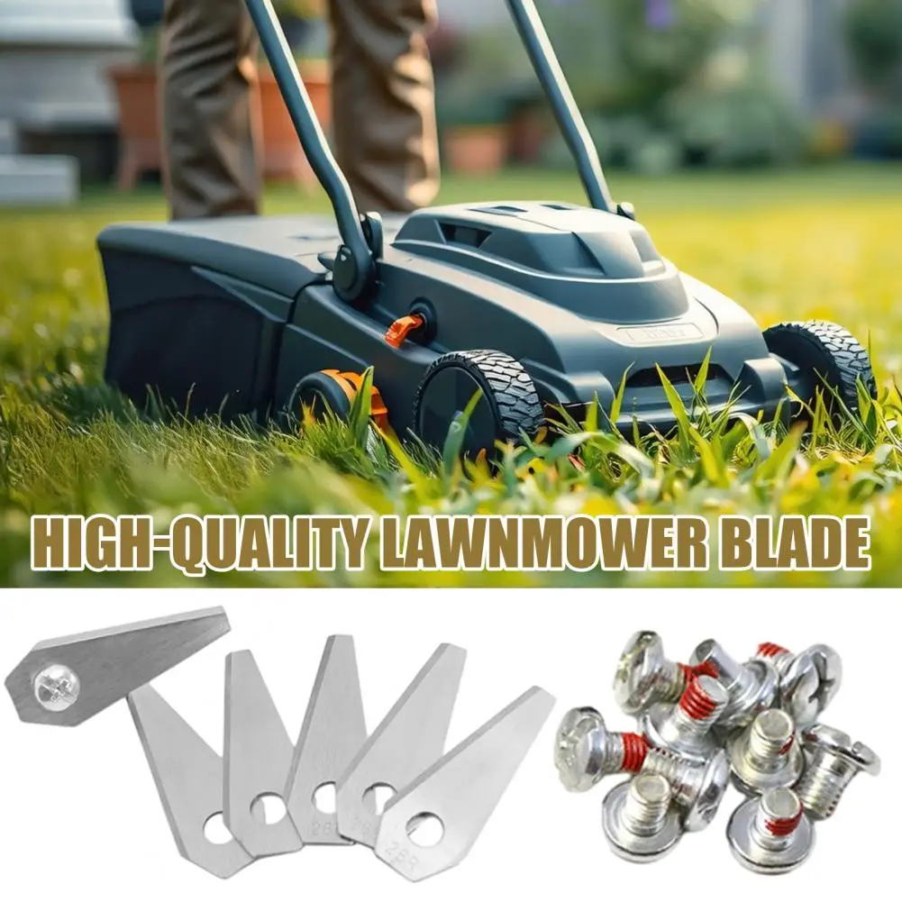 

Lawnmower Blade Kit Heavy Duty Stainless Steel Lawnmower Blade Set for Bosch Indego Robot Mower Universal Replacement Blades