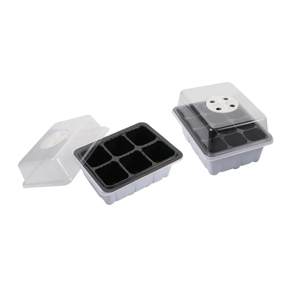 2 Pcs 6 Cell 12 Cell Cultivation Box With Breathable Holes Home Garden Germination Nursery Pot Succulents Seedling Grow Box