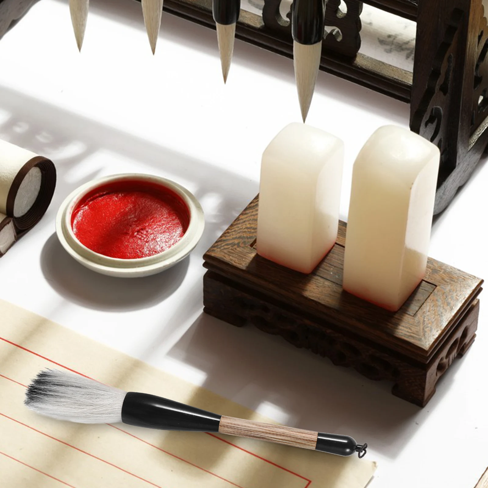 

Smooth Handle Calligraphy Brush for Beginners Perfect for Professionals Artists Students Easy to Operate Writing Painting