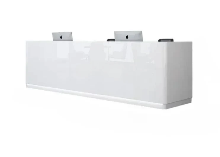 

Simple Modern Company Reception Desk Paint Reception Desk Welcome Cashier Desk Beauty Salon