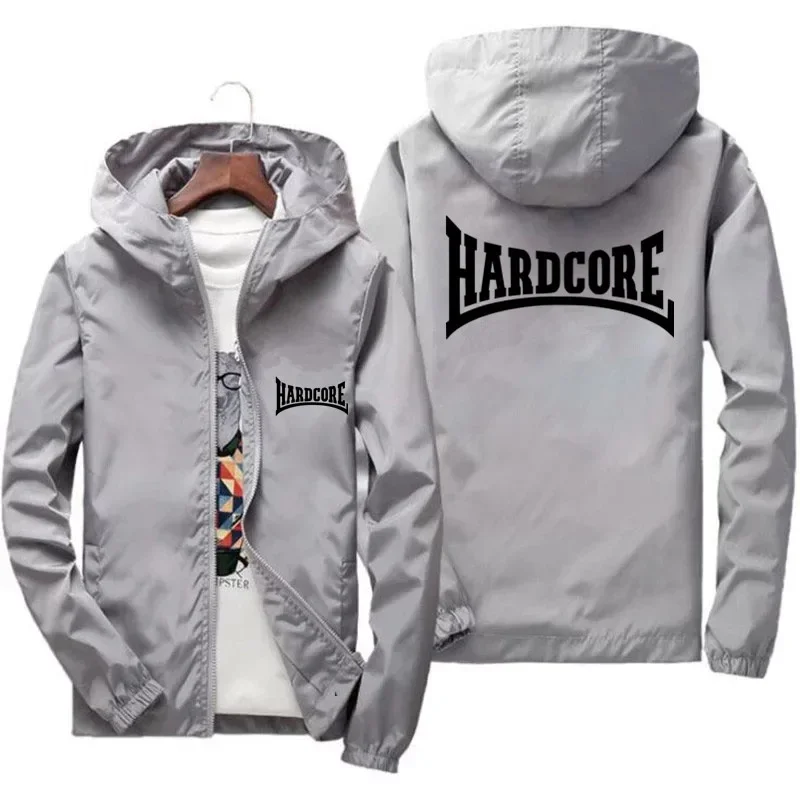 Hardcore Jacket Windbreaker Pilot Coat Men\'s Zipper Bomber Hooded Jackets Waterproof windbreak Coat Quick Drying Sport Outwear