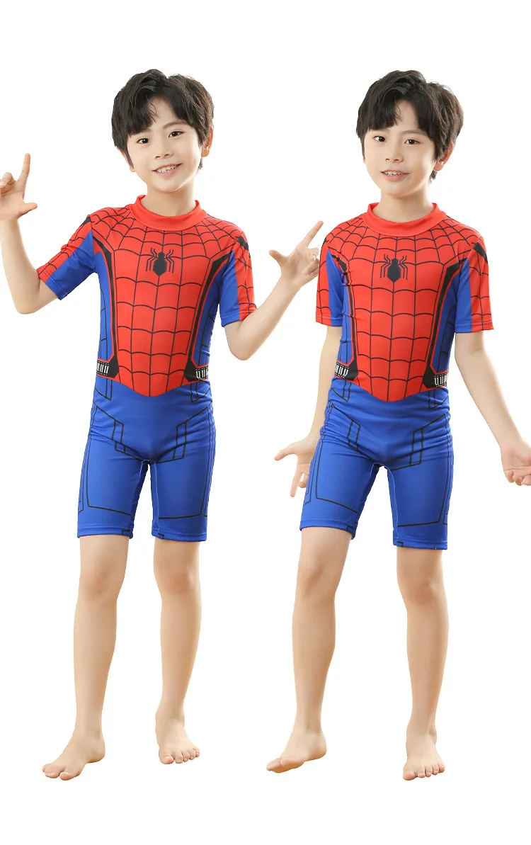 Spiderman Swimwear Kids Boys Swimwear costume da bagno per bambini costume da bagno per bambini costume da bagno per ragazzo Beachwear Cosplay body