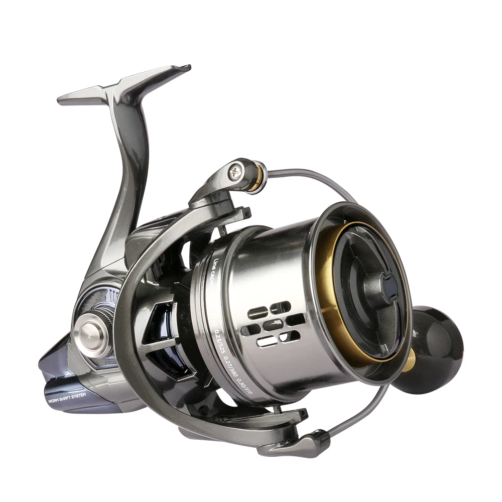 DEUKIO Long Shot Jigging Spinning Reel 8000 10000 12000 Series 8+1BB Surf Fishing Reels 44LB Max Drag Saltwater Big Reel