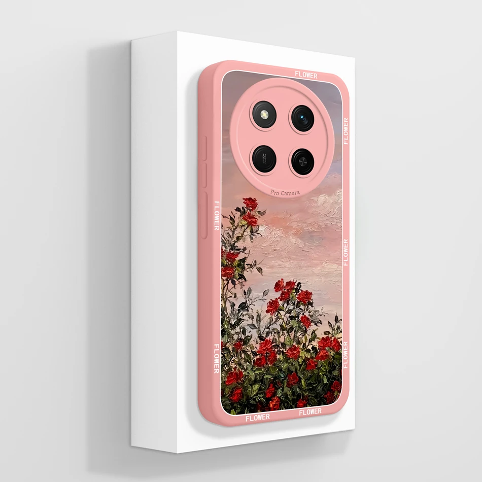 For Honor X9C スマートフォンカバー クリエイティブカメラ保護 Funda For Honor X 9C 高品質ソフト液体シリコンバンパーシェル