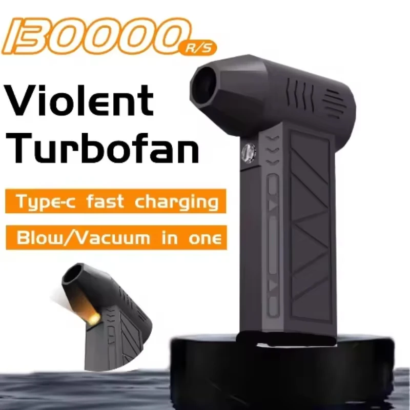 

Turbo Jet Fan High Speed Vacuum Mini Electric Air Duster Rechargeable Cleaner for PC Keyboard Car Dust Snow Leaf Blower